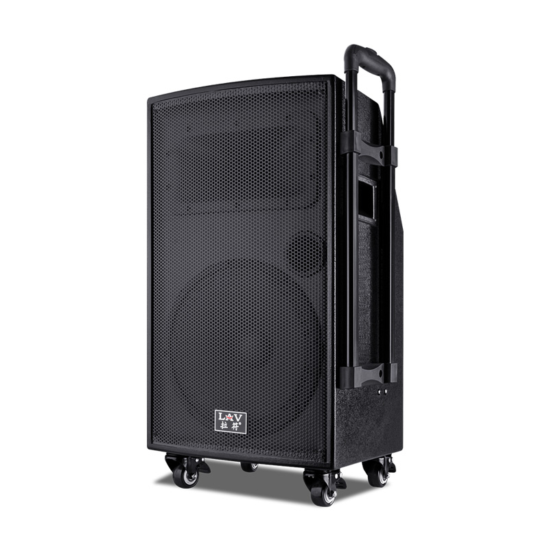 12英寸全喷漆大功率户外广场舞音响移动拉杆音箱