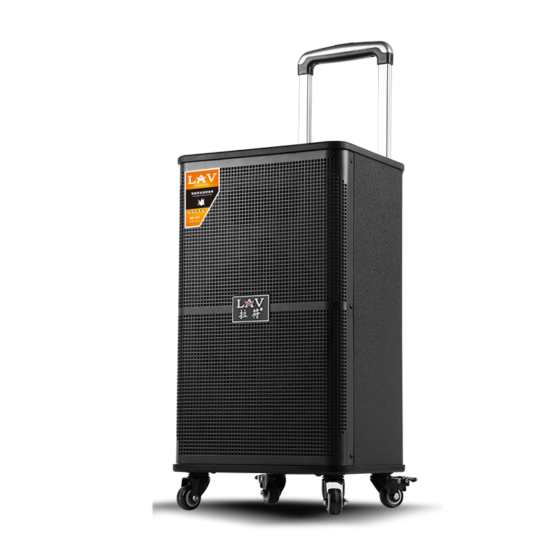 12英寸全喷漆大功率户外广场舞音响移动拉杆音箱