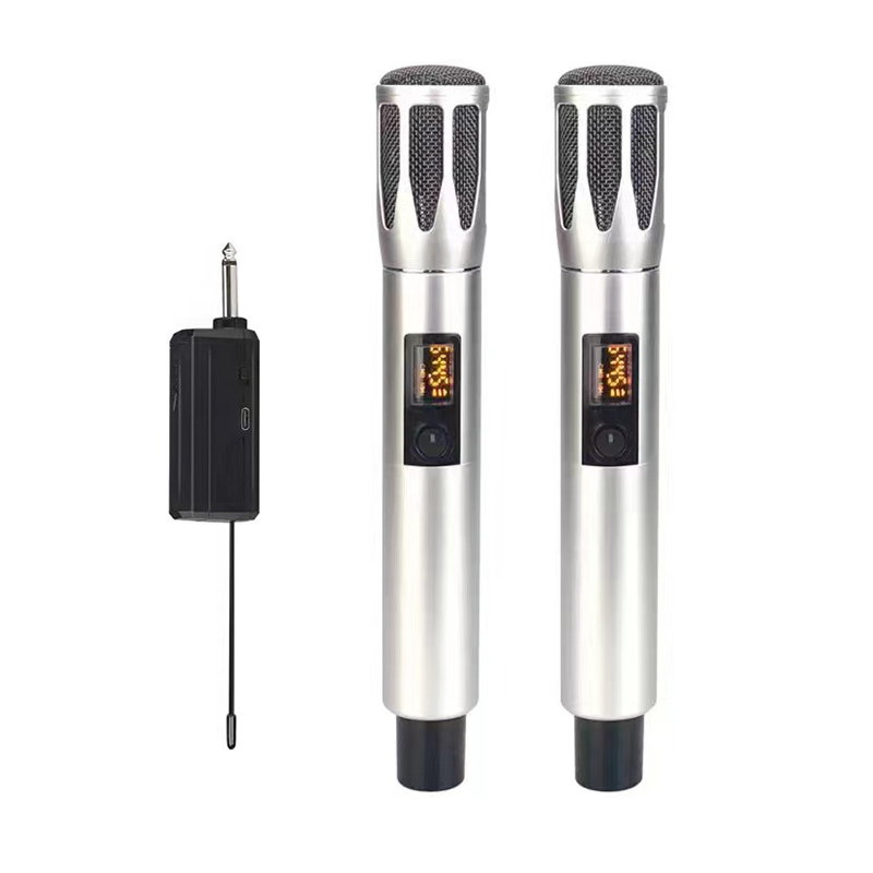 无线话筒一拖二家用K歌全金属万能麦克风无线