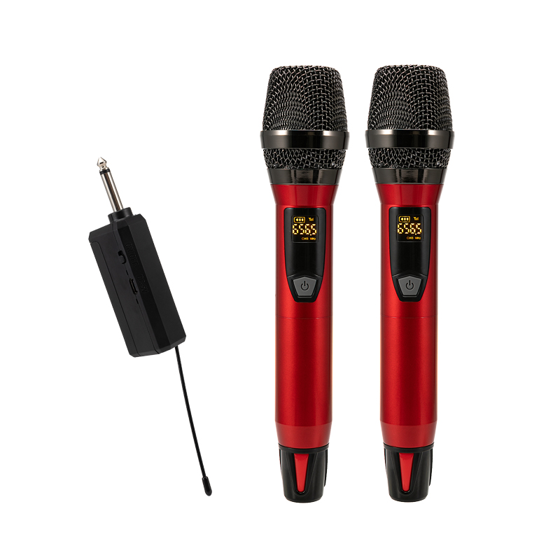 无线话筒一拖二家用K歌全金属万能麦克风无线