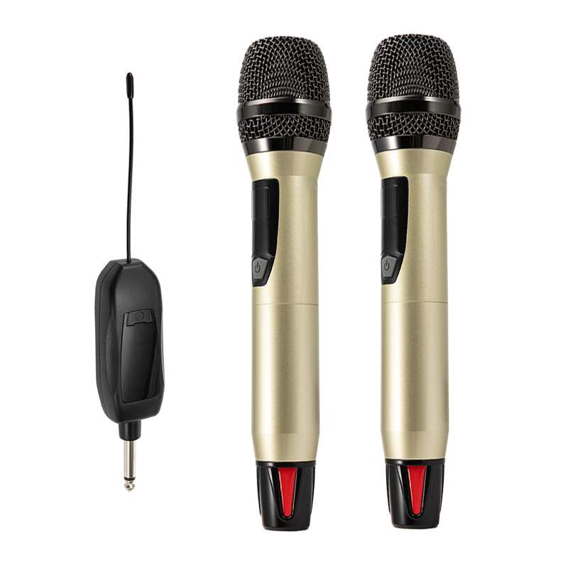无线话筒一拖二家用K歌全金属万能麦克风无线
